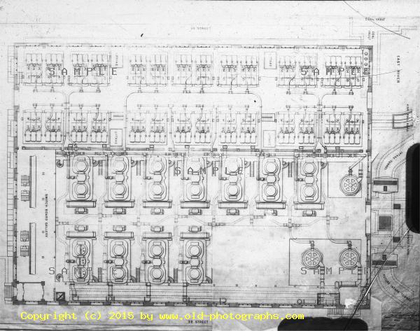 New York Edison Co - Waterside No 1 - Ground plan