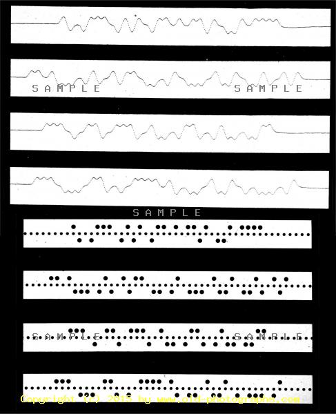 Recorder graph from telegraph machine