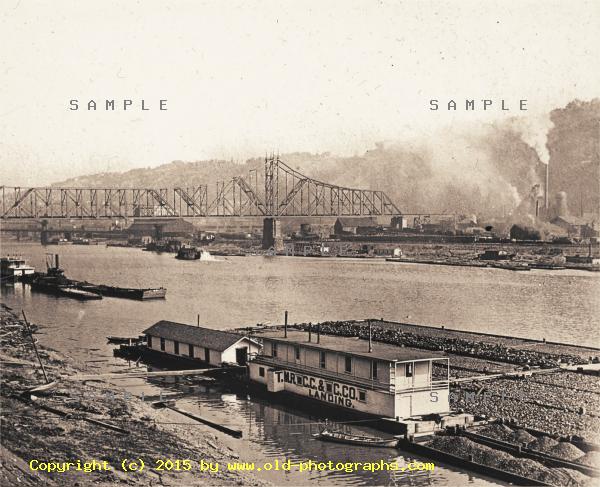 River with coal barges
