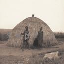 Zulu hut and occupants